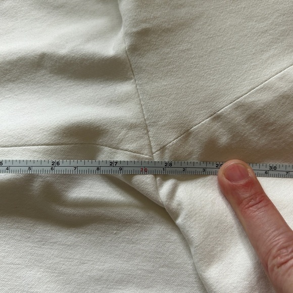 Piazza Sempione Italian Cropped Cotton/Elastane Women’s Pants White 14 - Picture 8 of 16